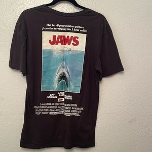Jaws tshirt by H&M divided.  Small.  Unisex dark grey. Small logo front